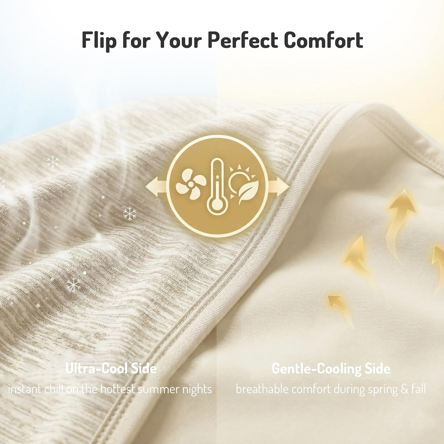Queen Size Lightweight Cooling Blanket for Hot Sleepers with Q-Max >0.4