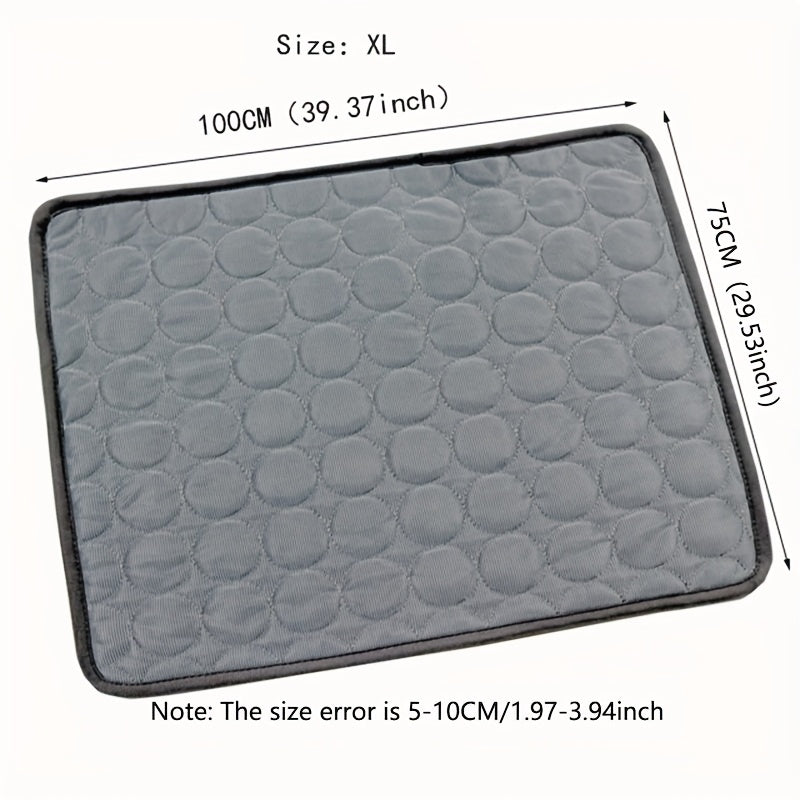 Cooling Mat for Dogs And Cats: Breathable, Washable Pet Bed with Polyester Fiber Filling, Ideal for Summer, Car Seat And Small House Covers, Dog Cooling Mat