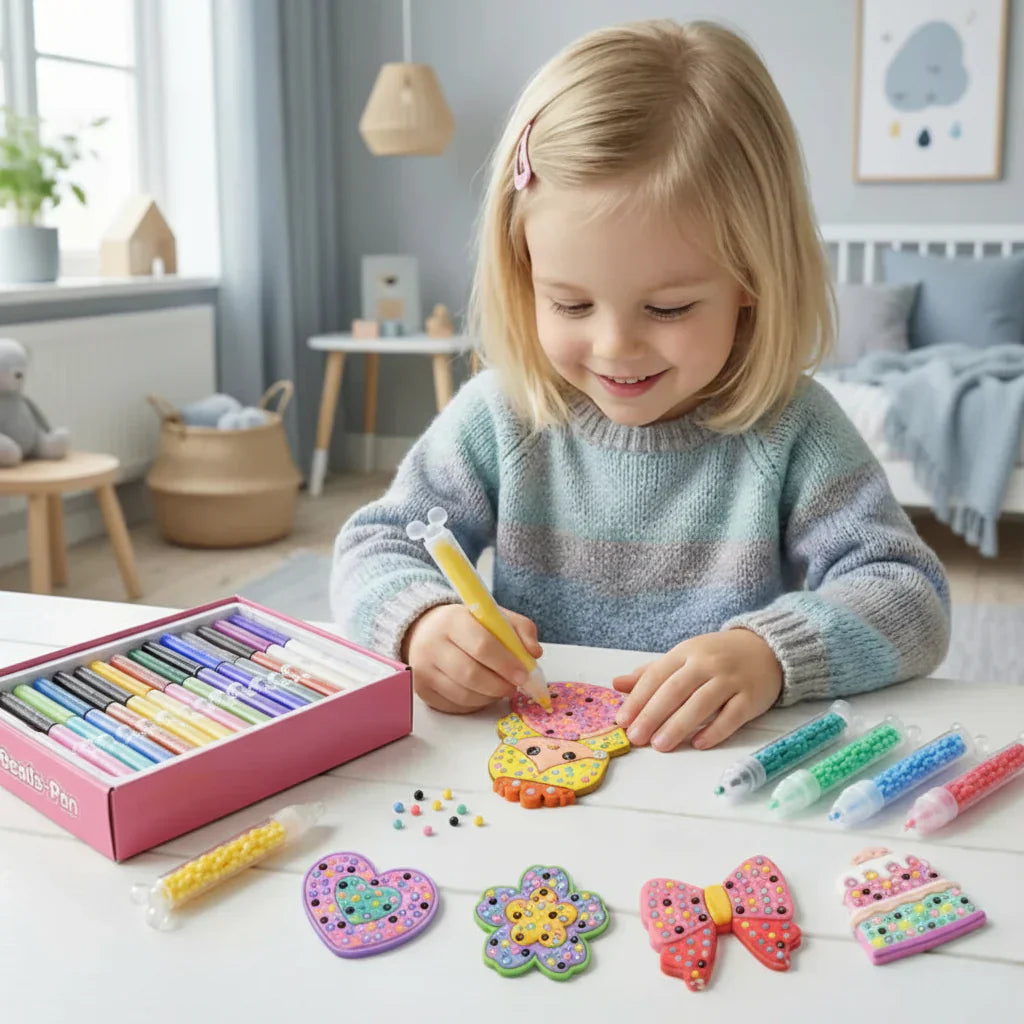 Colorful Bead Art Creation Kit for Young Artists