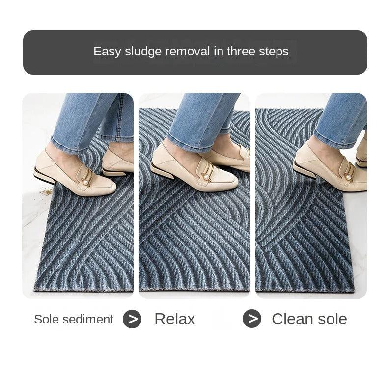 Taavita - Elegant PVC Door Mat with Non-Slip Design & Sand Catcher