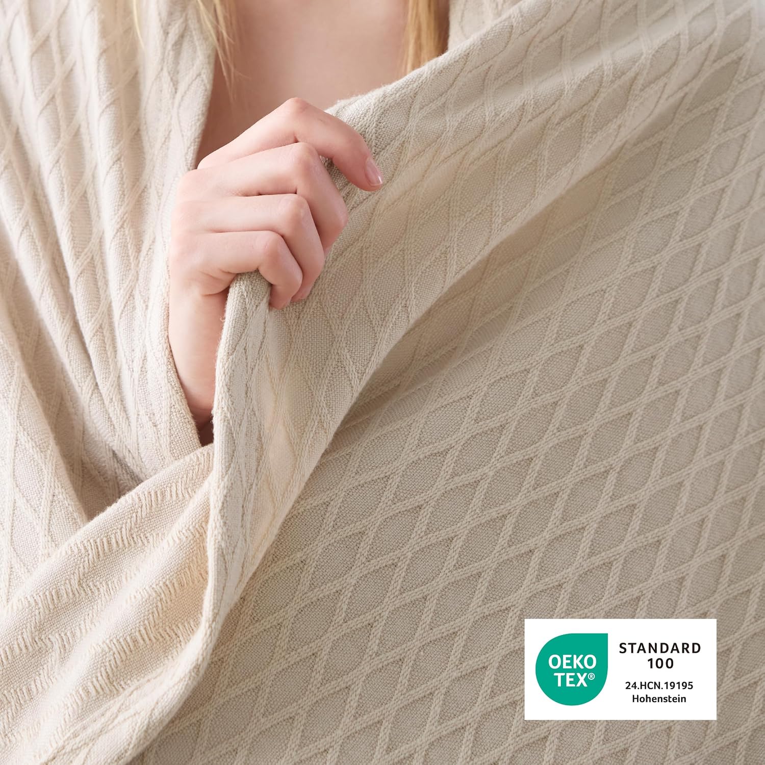 Cooling Bamboo Rayon Throw Blanket for Hot Sleepers - Lightweight Summer Comfort