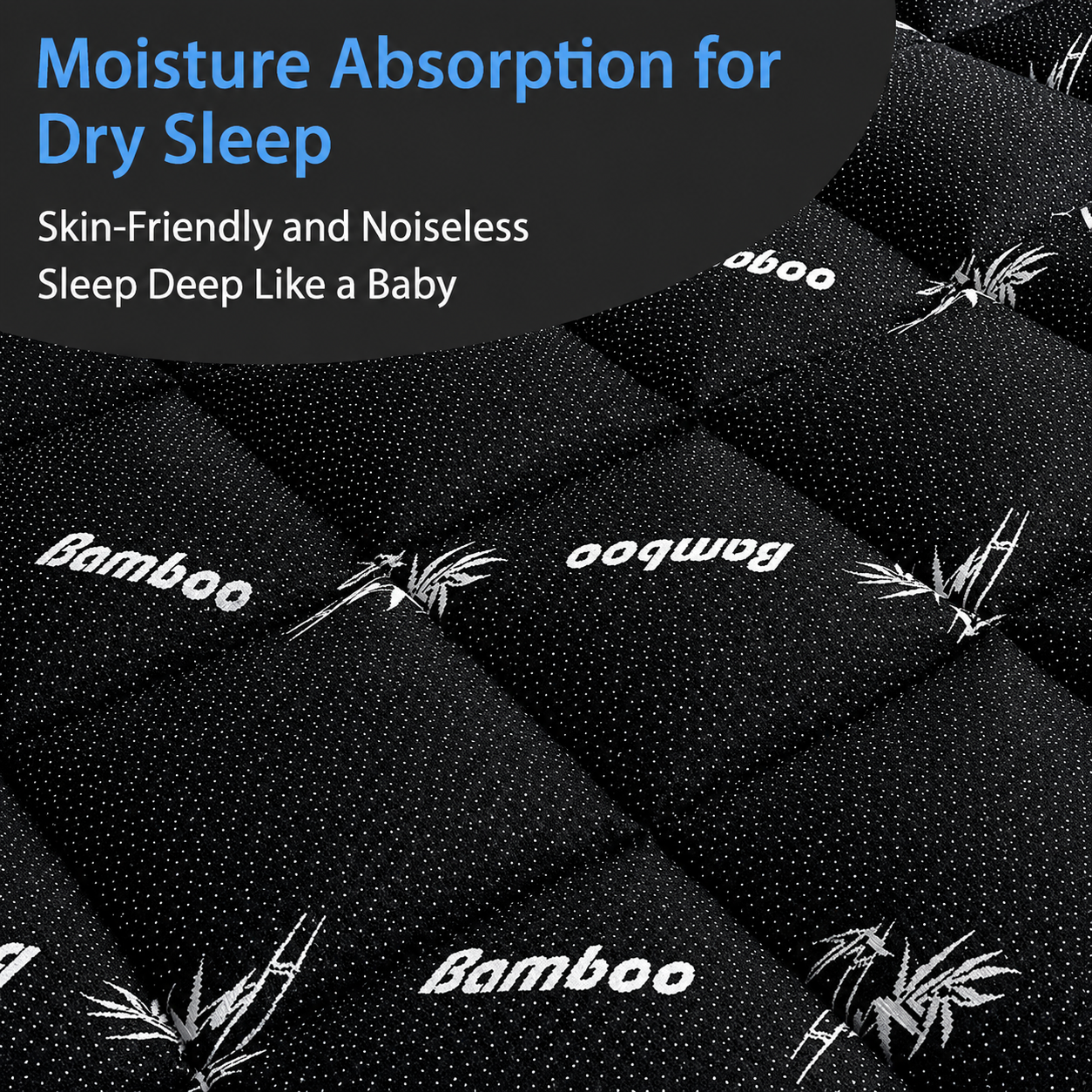 Cooling Bamboo Mattress Topper – Extra Thick & Breathable Viscose