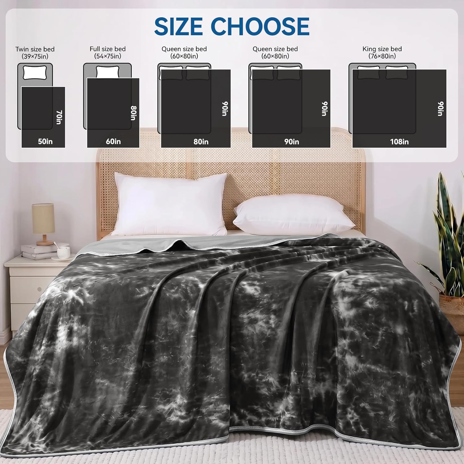 Cooling Throw Blanket for Hot Sleepers – Lightweight Summer Comfort