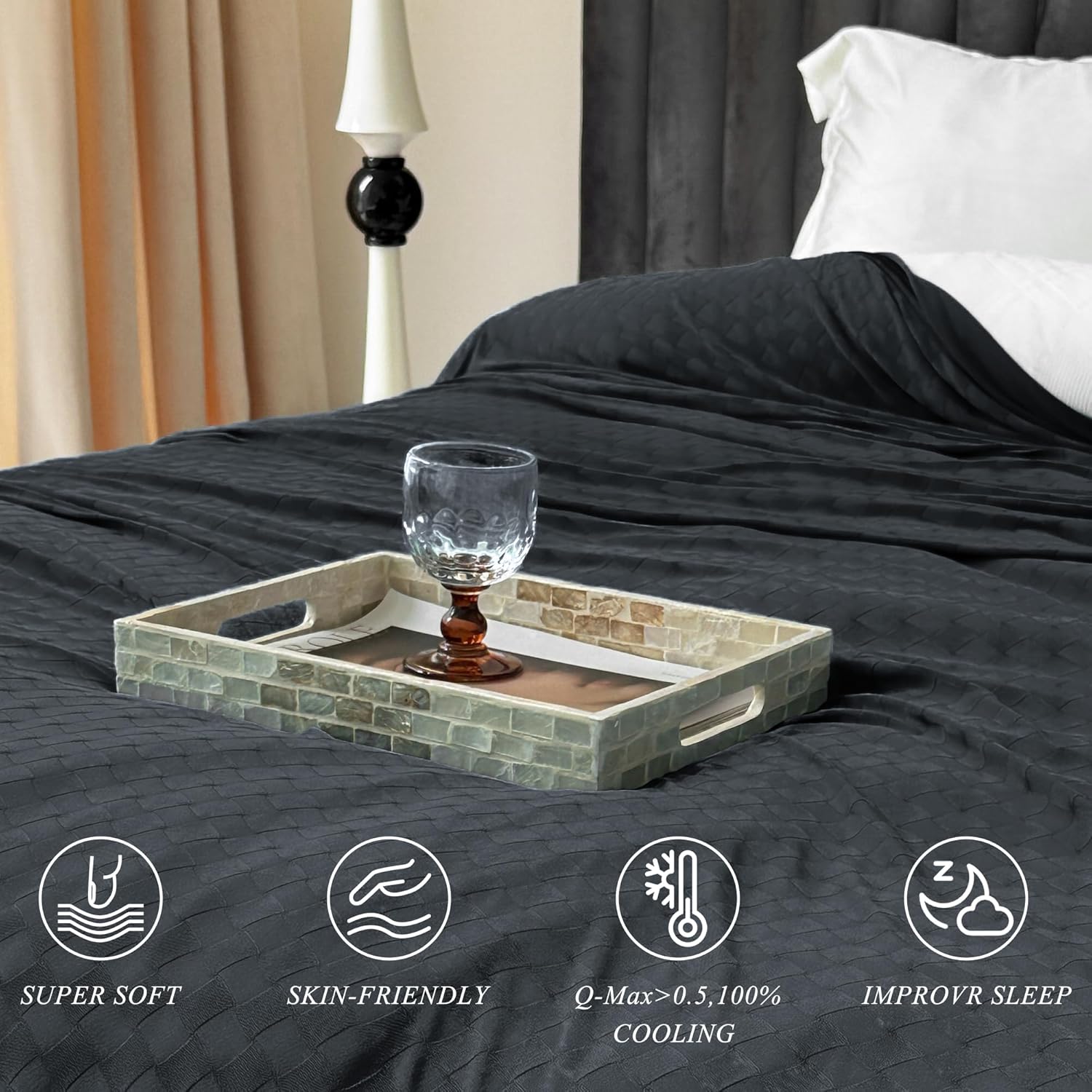 Cooling Summer Blanket - Lightweight & Breathable Double-Sided Chill Effect