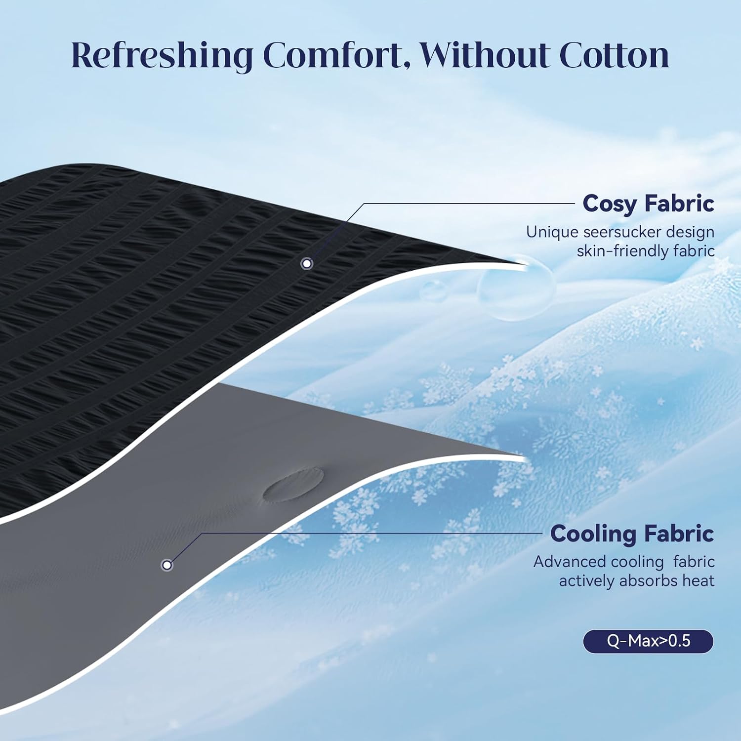 Lightweight Cooling Blanket with Dual-Sided Design for Warm Sleepers