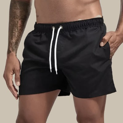 Men's Swim Shorts | Quick-Drying Fabric & Drawstring Waist | Mid-Thigh Length | Comfortable Fit