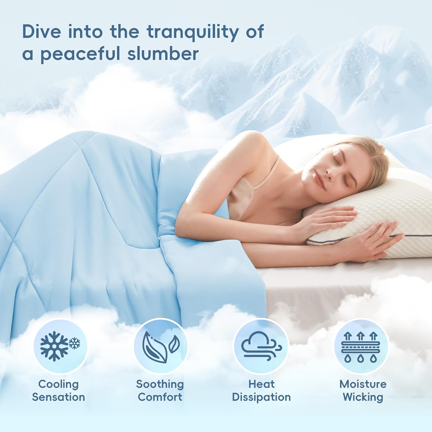 Cooling Blanket for Hot Sleepers – Double-Sided Soft and Breathable Design