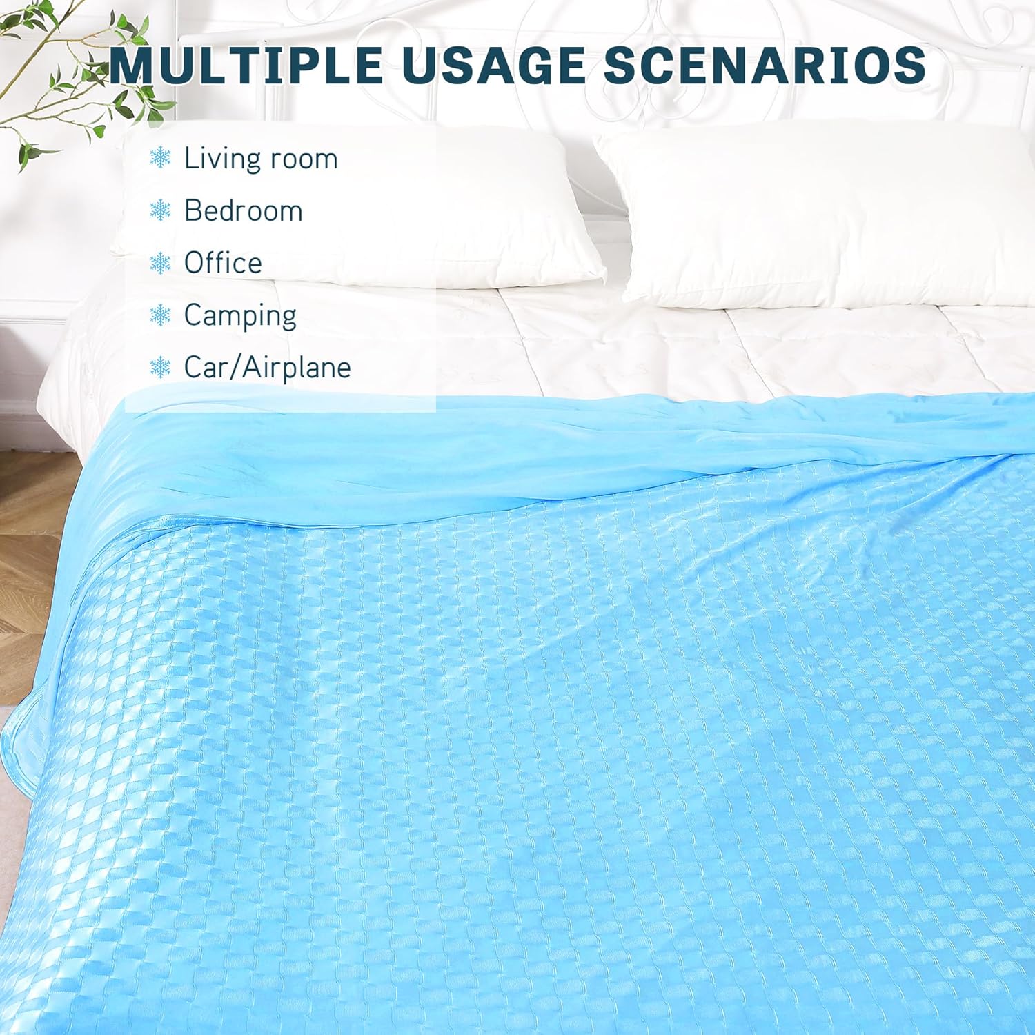 Cooling Summer Blanket - Lightweight & Breathable Double-Sided Chill Effect