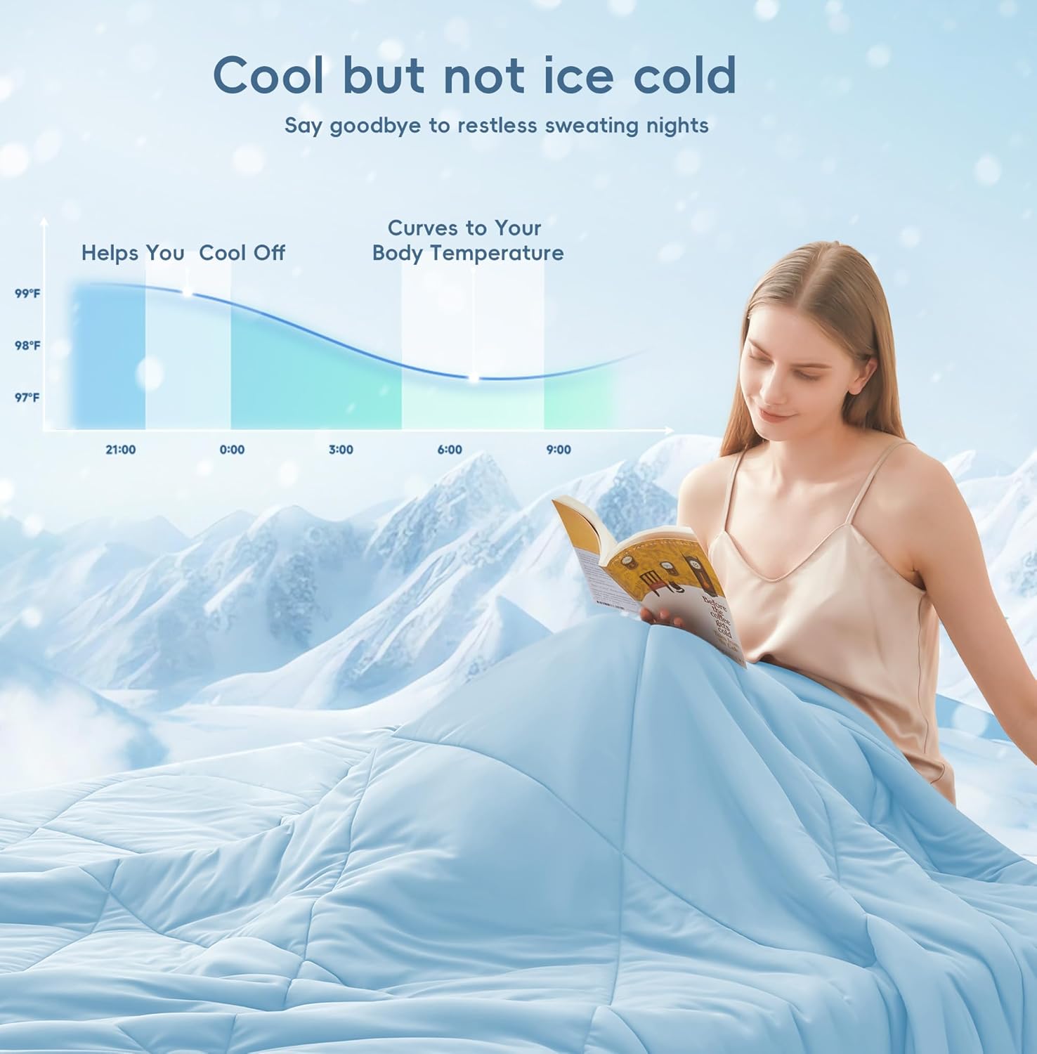 Cooling Blanket for Hot Sleepers – Double-Sided Soft and Breathable Design
