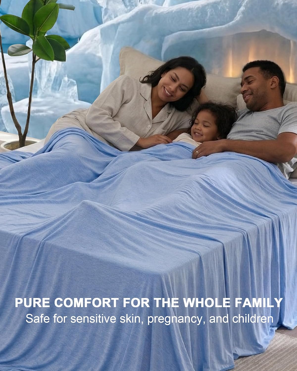 Lightweight Cooling Blanket for Hot Sleepers | Breathable Q-Max > 0.4