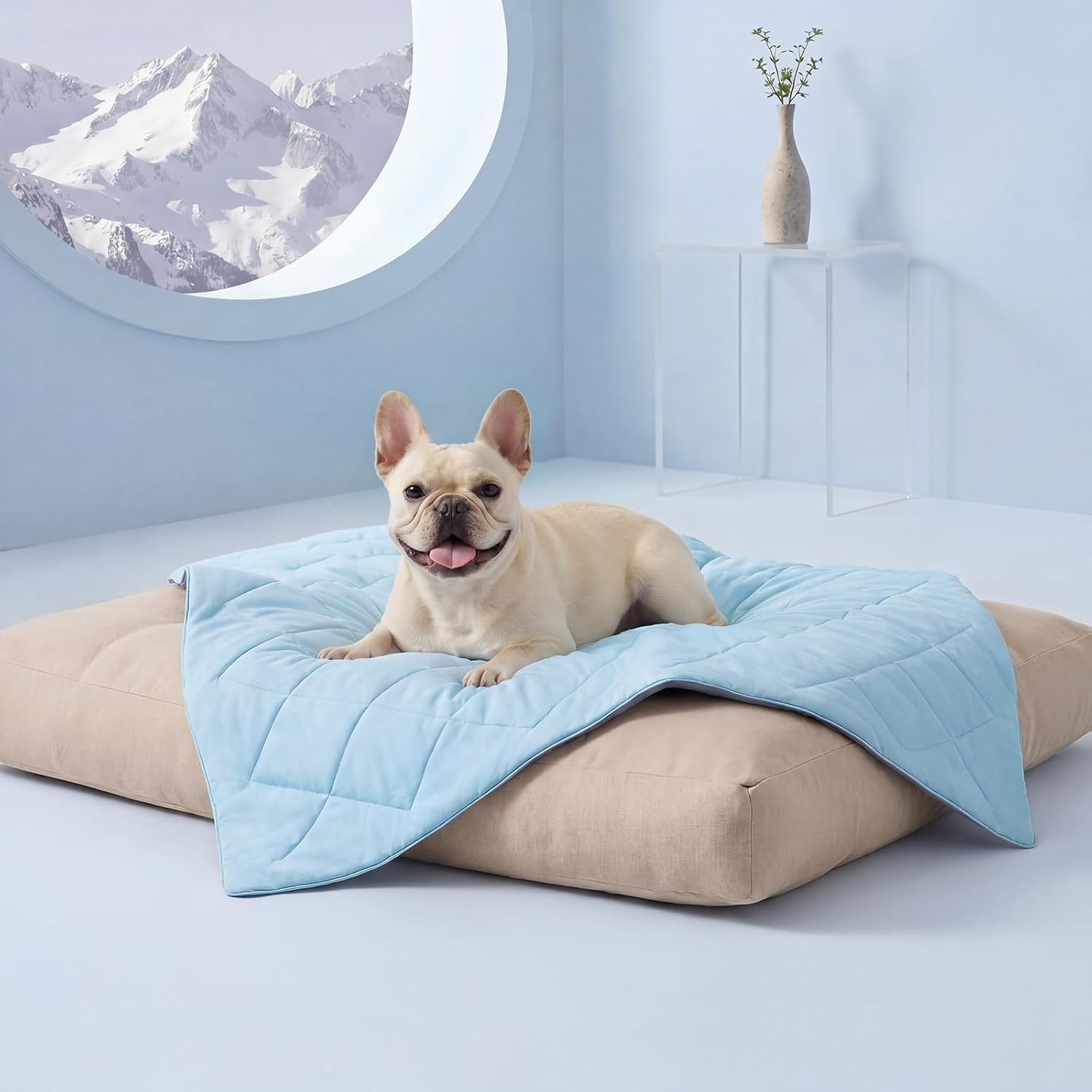 Cooling Blanket for Small & Medium Dogs | Washable Comfort Mat