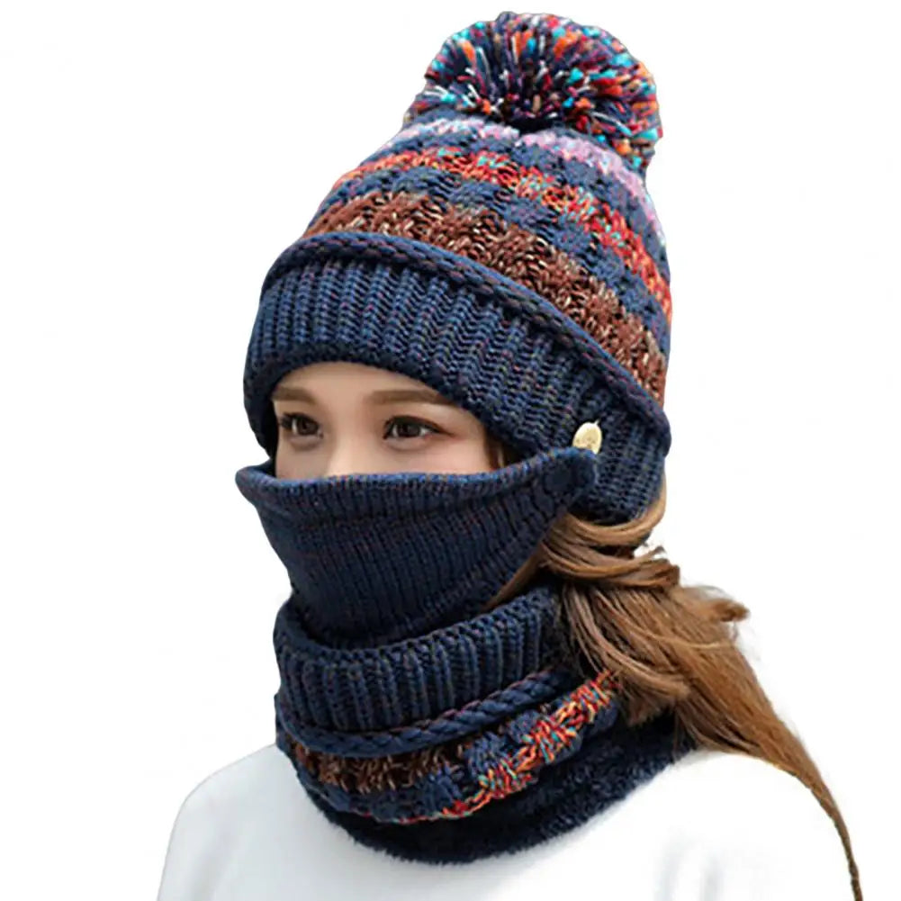 Warmth & Style: Plush Hat and Scarf Duo with Velvet Touch