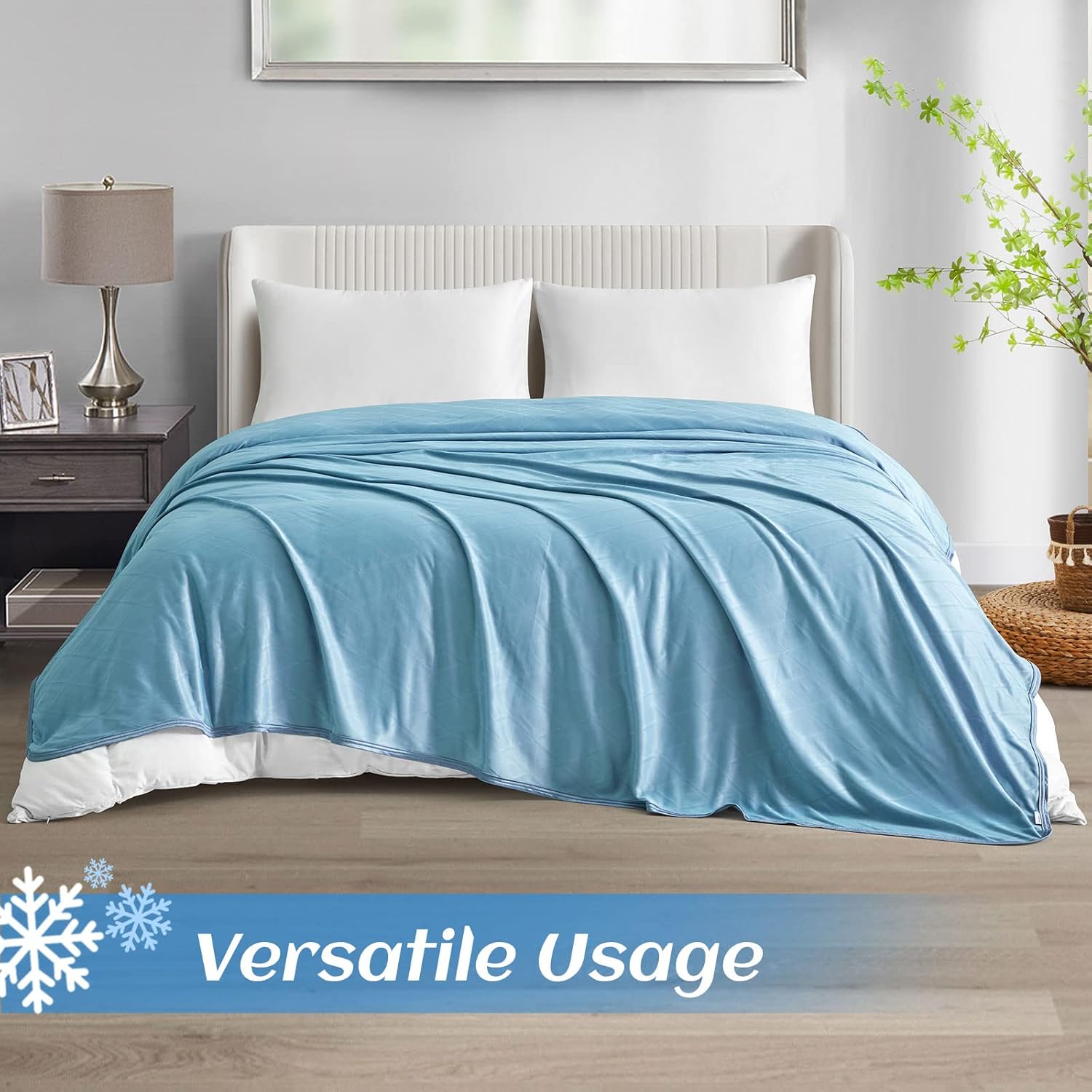 Lightweight Double-Sided Cooling Blanket for Hot Sleepers – Breathable Summer Throw