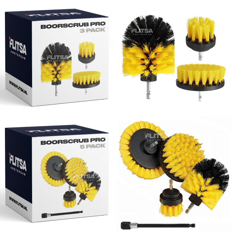 Tile and Bathroom Scrubbing Brush Set – Strong Cleaning for Kitchen