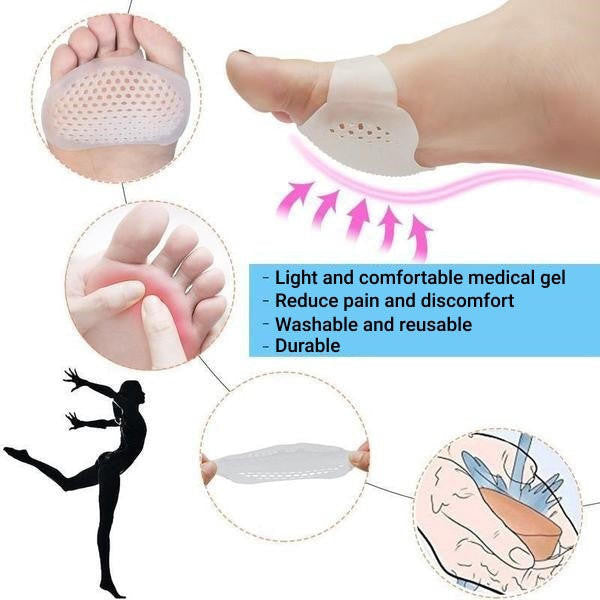 Set of 2 Breathable Foot Metatarsal Cushions
