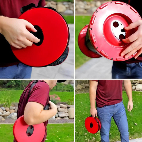 Lightweight Folding Stool with Retractable Features