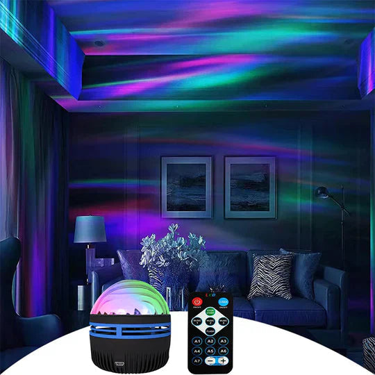 VioraGlow — Northern Lights Room Projector with Music Sync Lighting