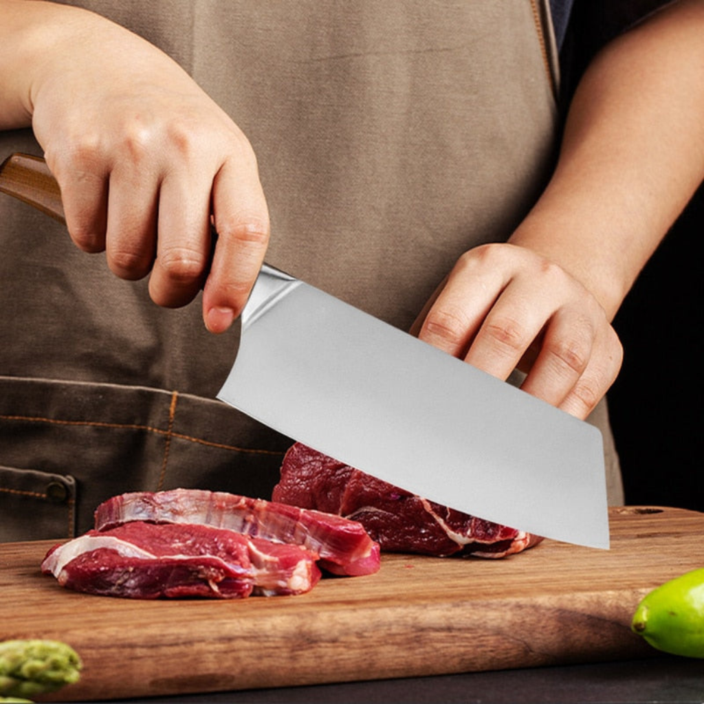 Japanese Chef Knife Set | High-Quality Stainless Steel Blades | Natural Wood Handles | Precision Cutting