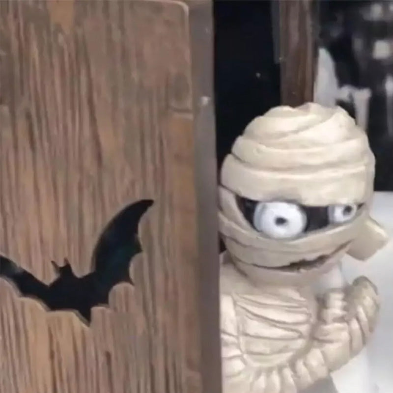 Motion-Activated Talking Mummy Outhouse Halloween Decoration