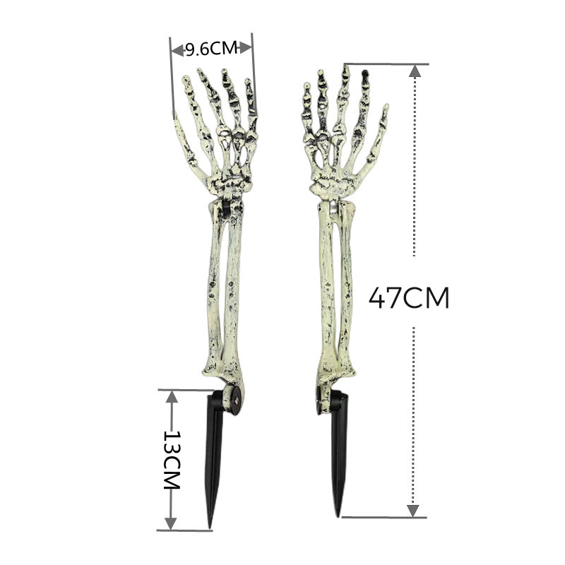 Solar-Powered Halloween Ghost Hand Light Decoration for Outdoor