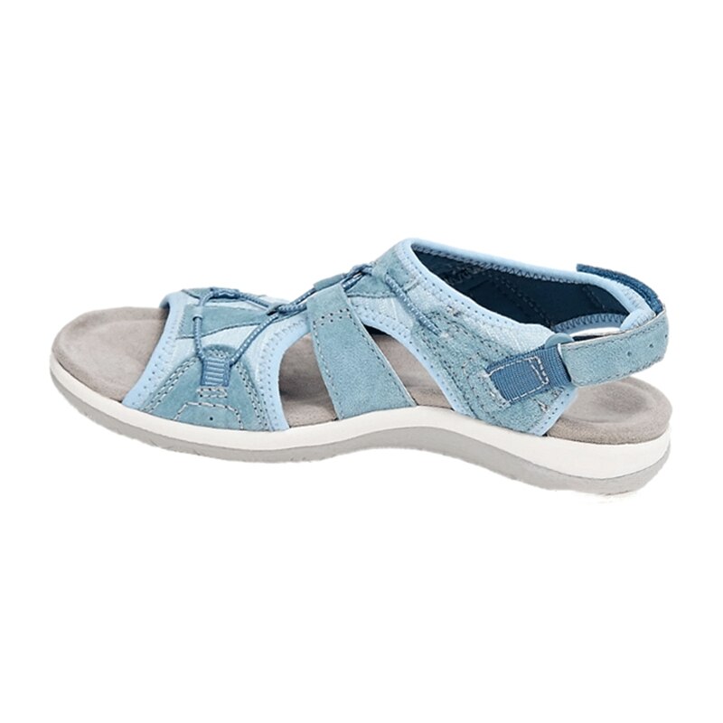 Women’s Adjustable Summer Sandals | Nanofoam Sole & 3-Arch Support | Synthetic Leather | Comfortable Fit