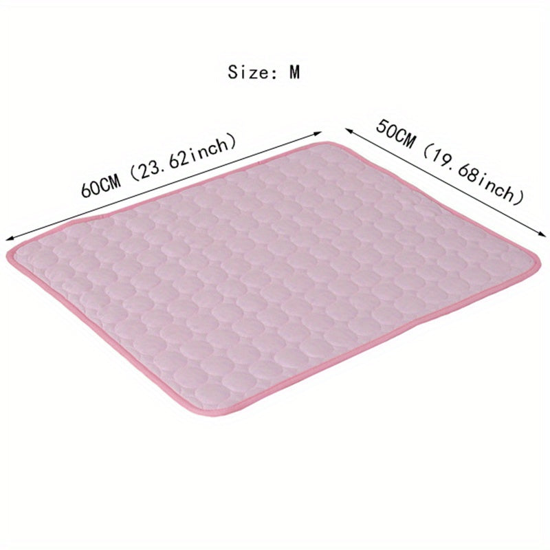 Cooling Mat for Dogs And Cats: Breathable, Washable Pet Bed with Polyester Fiber Filling, Ideal for Summer, Car Seat And Small House Covers, Dog Cooling Mat