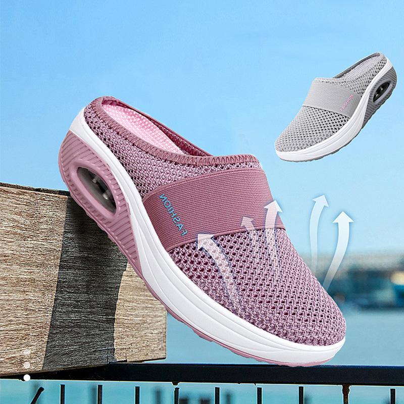 Orthopedic Slip-On Shoes | Air-Cushioned Sole & Breathable Knit Upper | Arch Support & Comfortable Fit