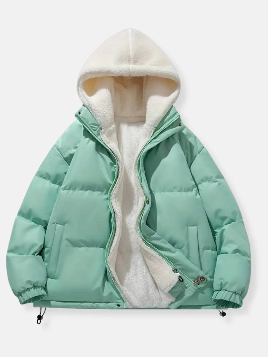 Winter Jacket | Quilted | Adjustable Hood Warmth | Fleece Lining