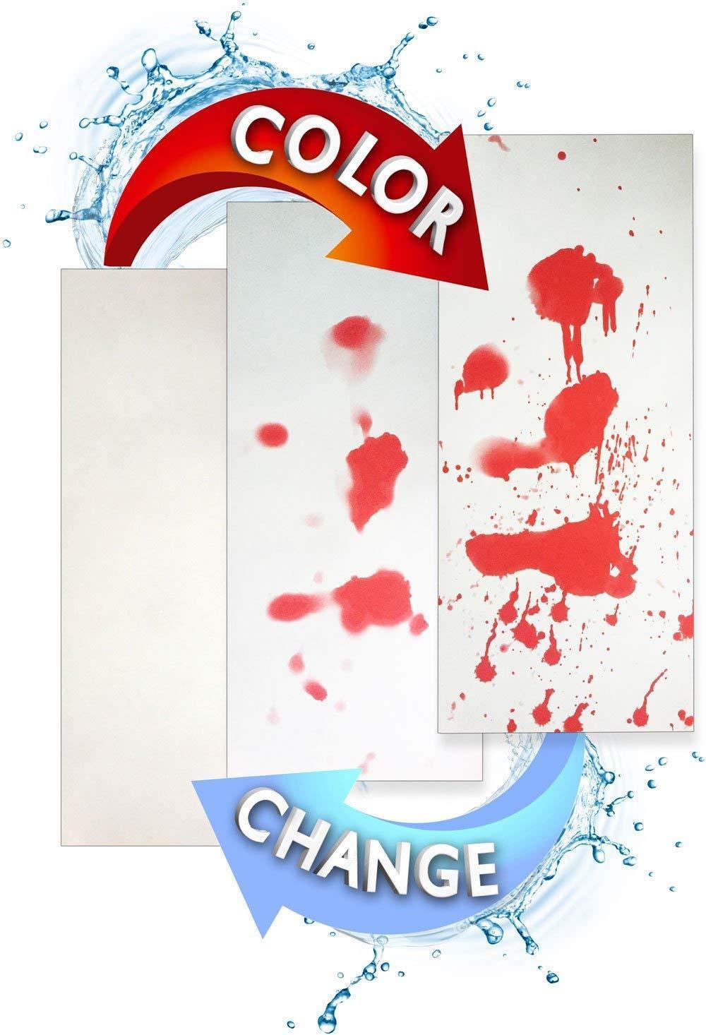 Halloween Color-Changing Floor Mat with Spooky Blood & Pumpkin Effects