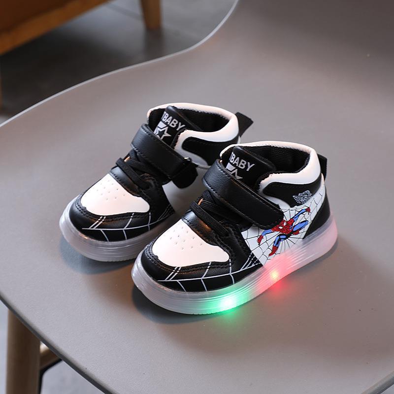 Kids' Sneakers | LED Light-Up Outsole & Velcro Strap | PU Upper & Cotton Insole | Comfortable Fit