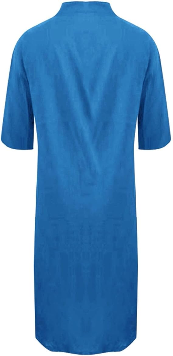 Women’s Shirt Dress | Oversized Fit with Side Pockets | Rolled Sleeves & V-Neck | Versatile Casual Wear