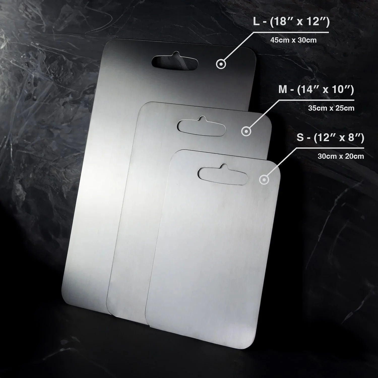 Titanio — Pure Titanium Cutting Board Lightweight & Durable Kitchen Essential