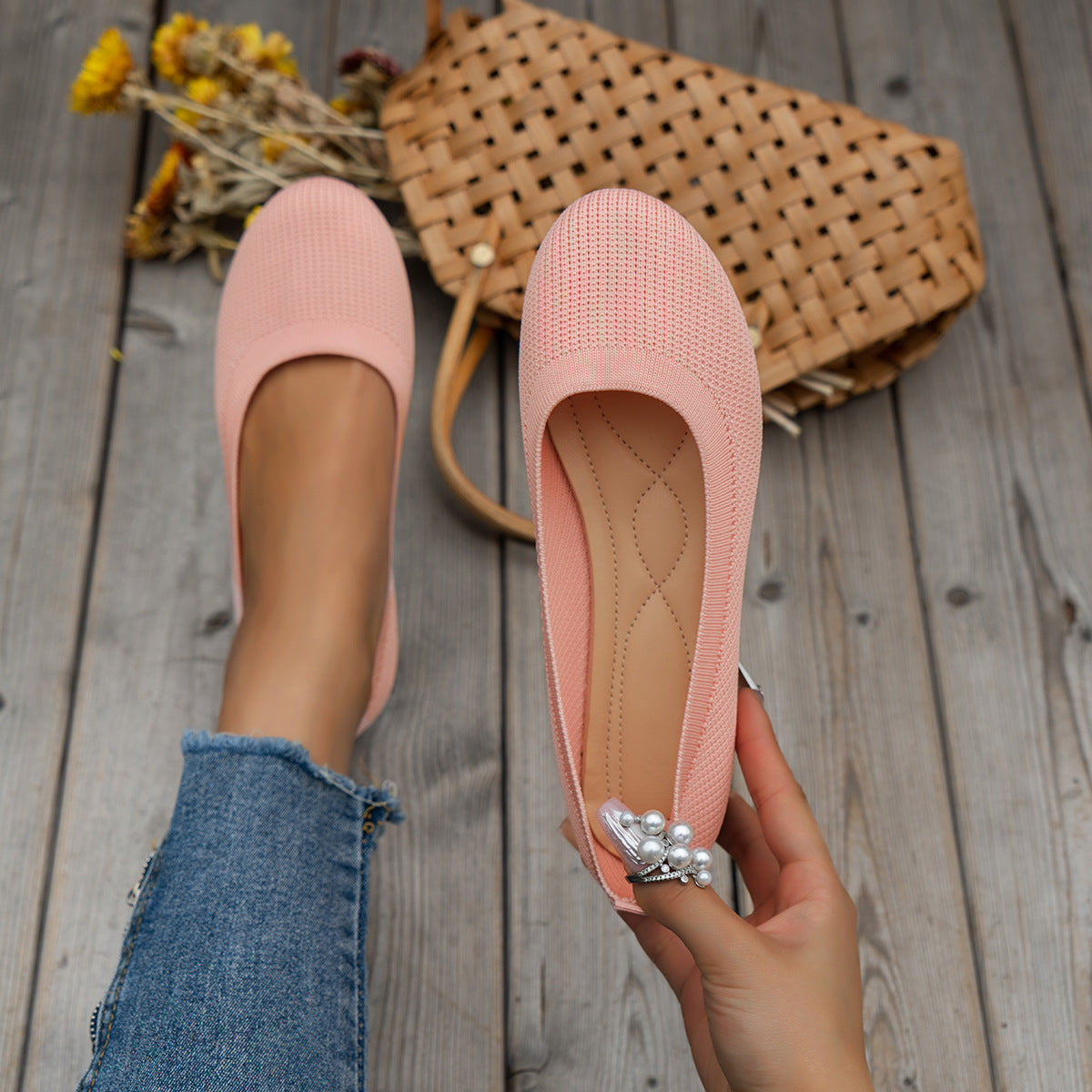 Women's Slip-On Orthopedic Shoes | Breathable Knit & Arch Support | Slip-Resistant Sole | Comfortable All-Day Wear