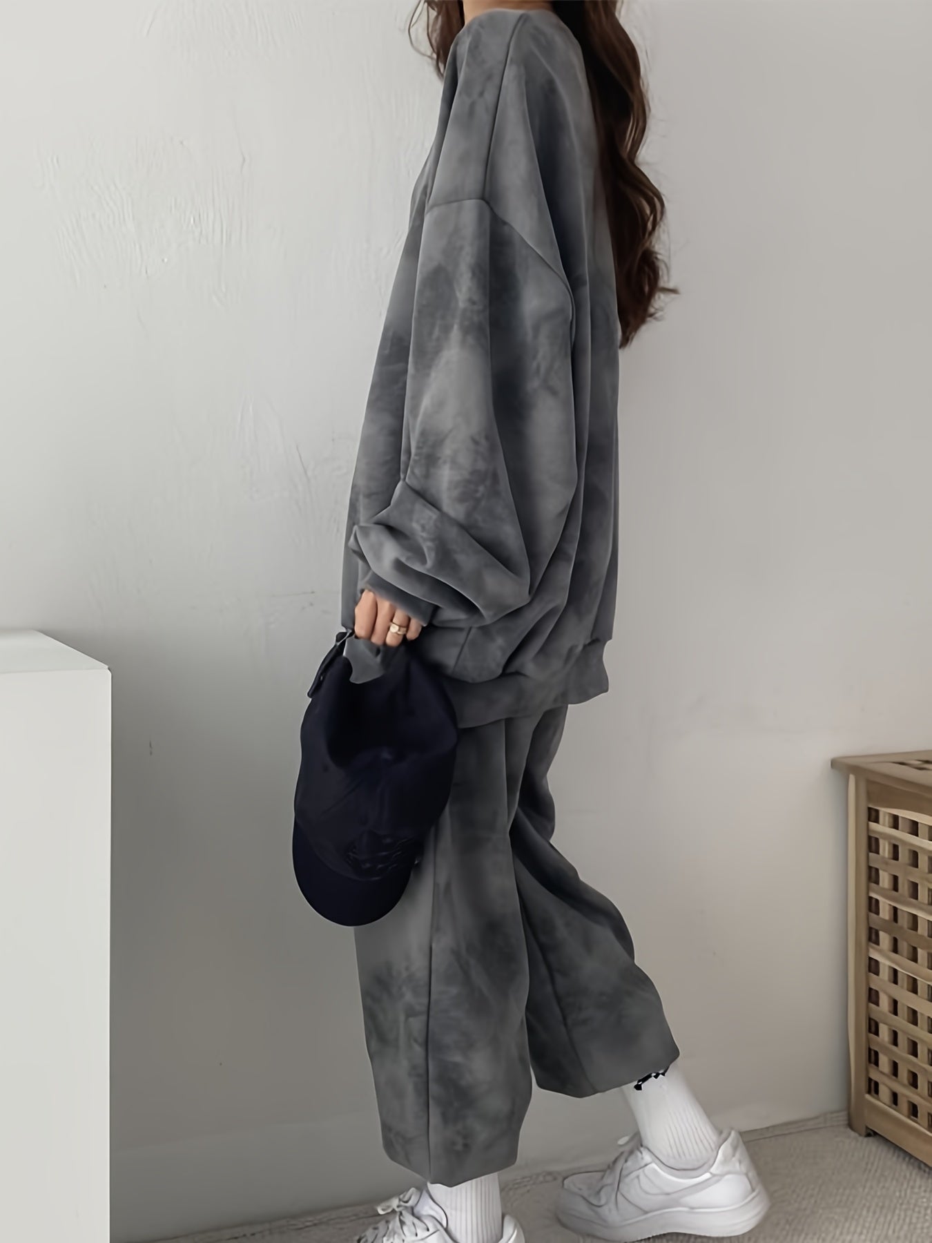 Plus-Size Lounge Set | Tie-Dye Print | Ultimate Comfort Fit | Polyester