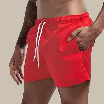 Men's Swim Shorts | Quick-Drying Fabric & Drawstring Waist | Mid-Thigh Length | Comfortable Fit