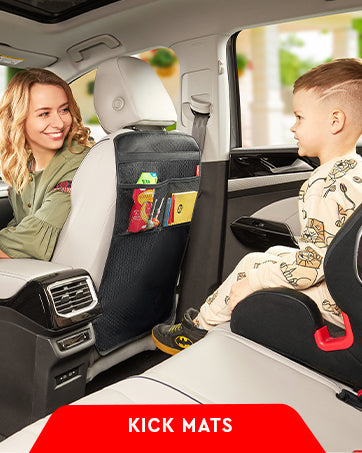 Dual Pack of Car Seat Storage Organizers with Tablet Holder