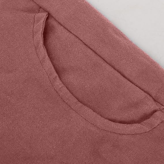 Women's Relaxed-Fit Linen-Blend Pants | Elastic Waistband & Side Pockets | Breathable Fabric | Comfortable Everyday Wear