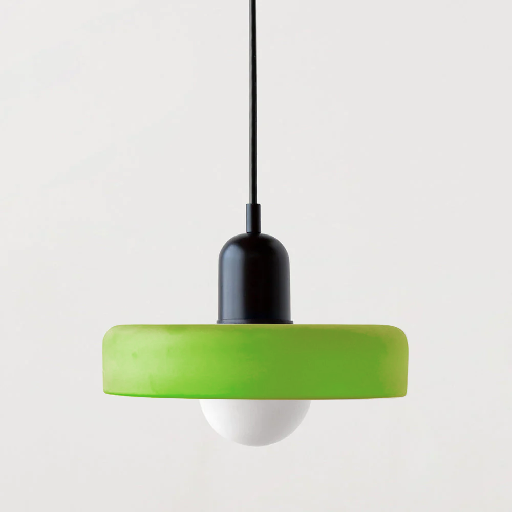 Pendant Lamp | Bauhaus Stained Glass Design | Glass Material | Adjustable Suspension