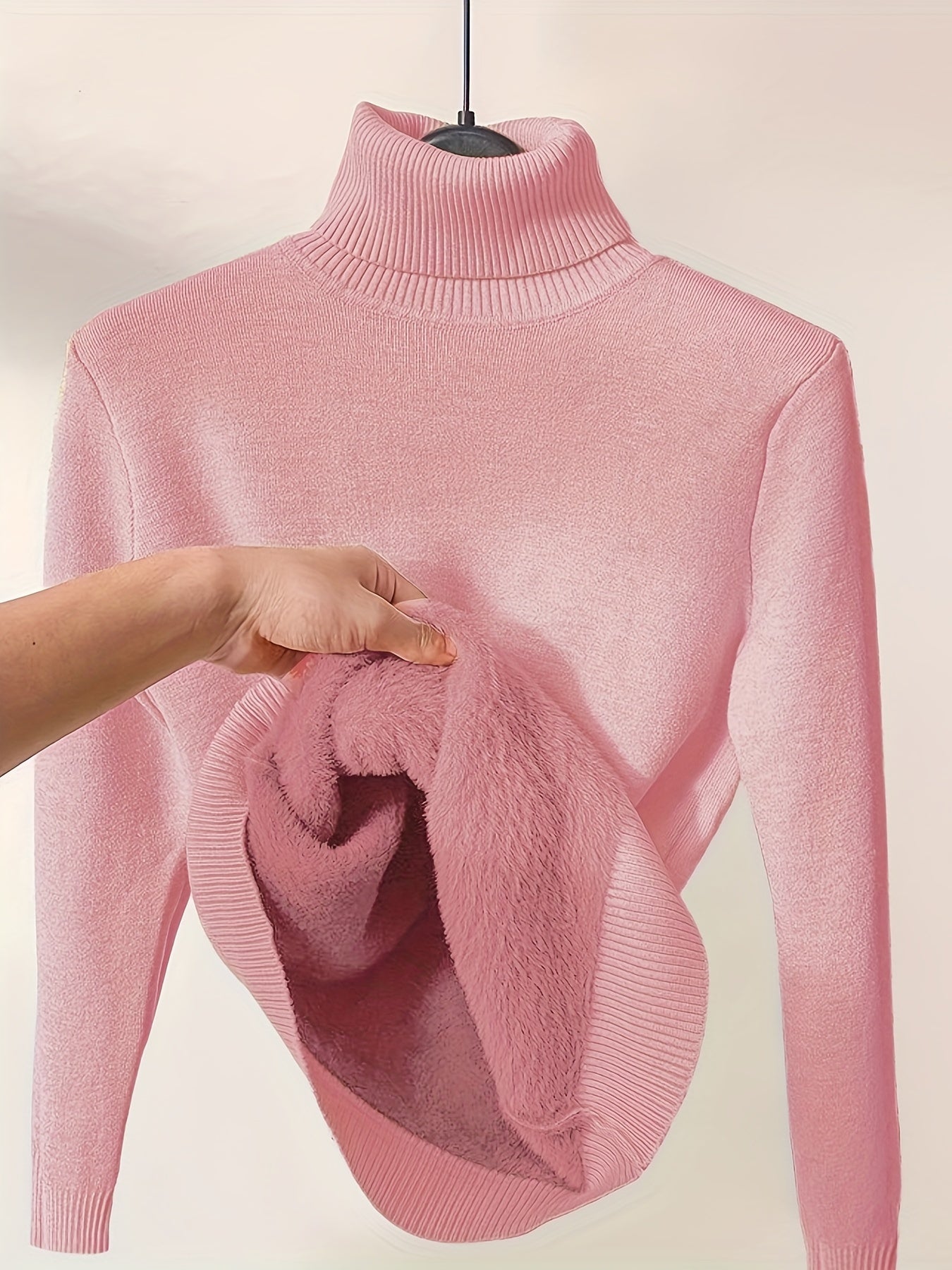 Turtleneck Sweater | Thick Knit | Extra Warm Comfort | Fabric
