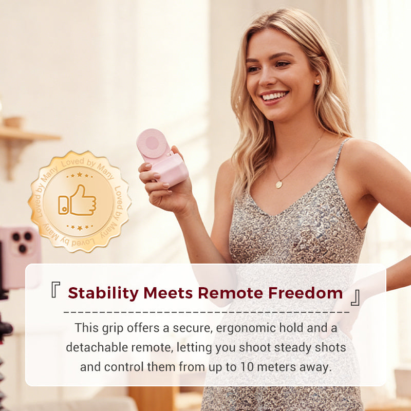 Bluetooth Remote Shutter Smartphone Grip – Steady Photo Capture
