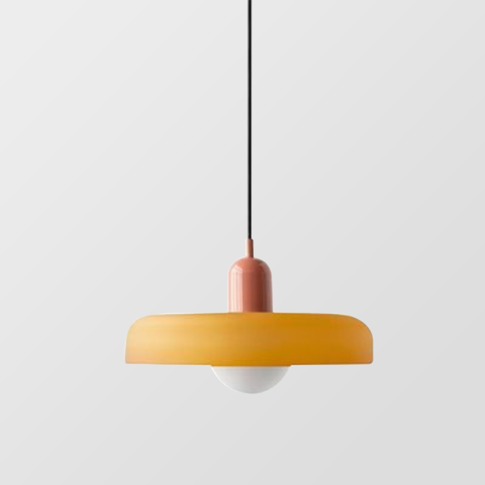 Pendant Lamp | Bauhaus Stained Glass Design | Glass Material | Adjustable Suspension