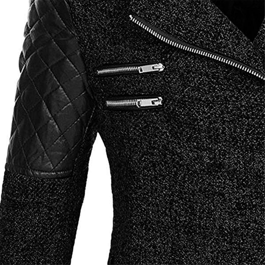 Women’s Long Winter Coat | Wool-Blend with Quilted Sleeves | Windproof & Durable | Comfortable Fit