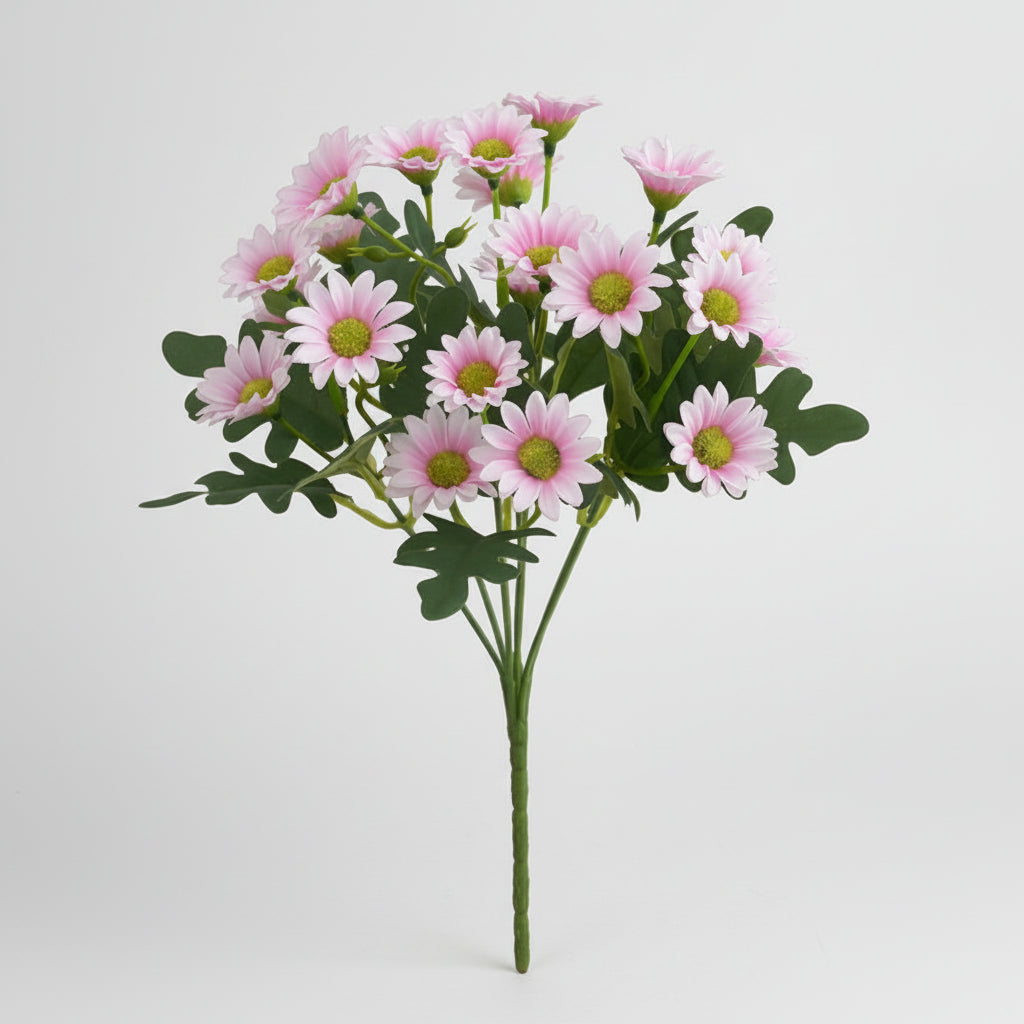 Cheerful Daisy Faux Flower Arrangement for Home Decor