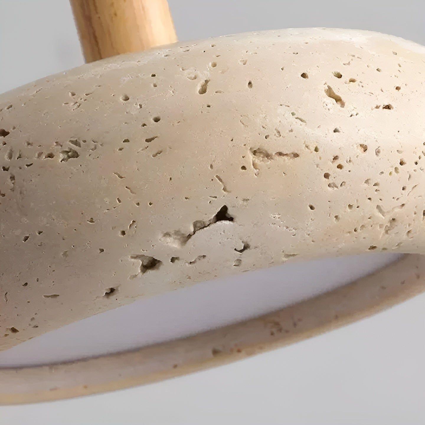 Taavita Glow - Wabi Sabi Japanese Ceiling Light with LED Retro Stone