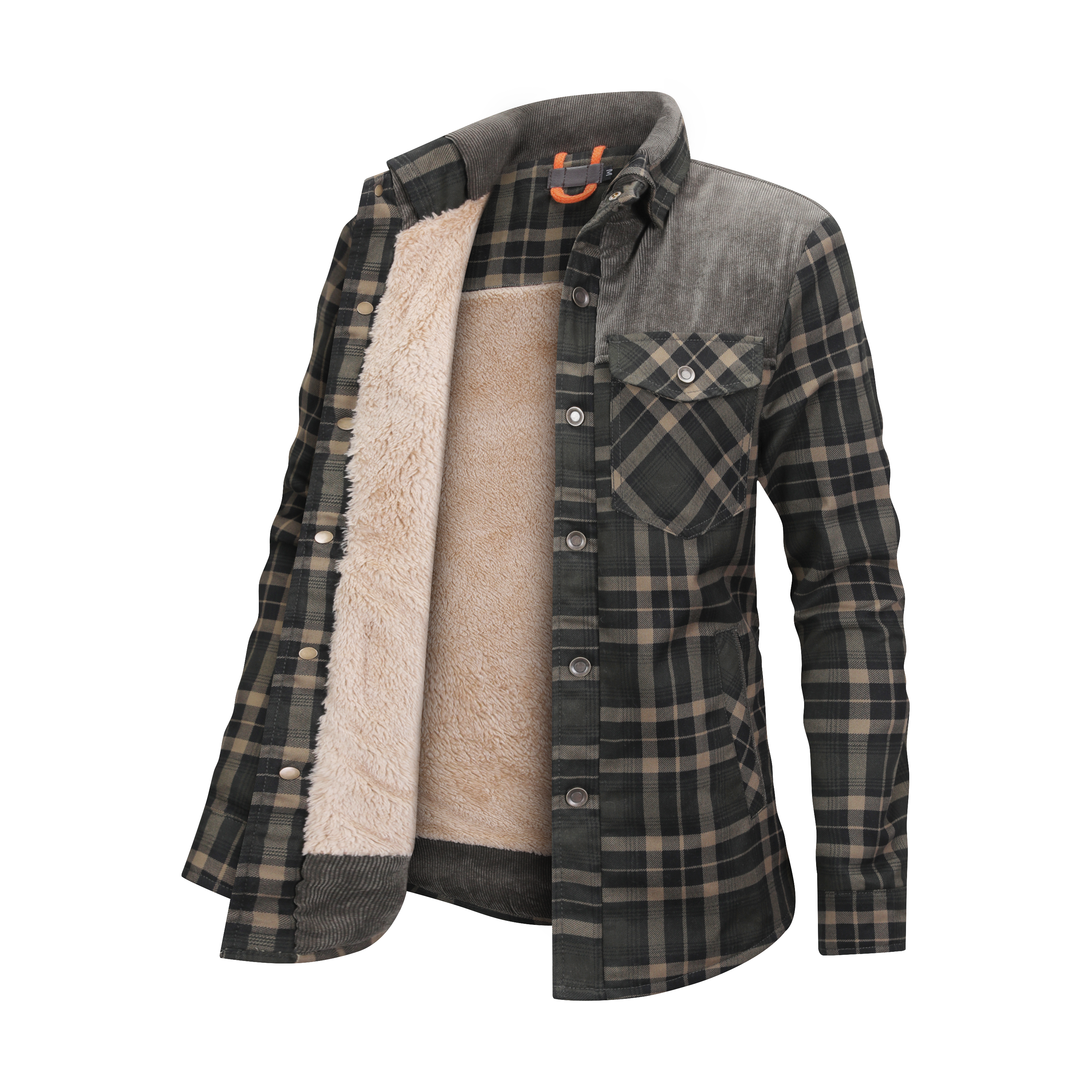 Men's Flannel Shirt | Insulated | Winter Warmth Retention | Fleece-Lined