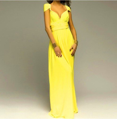 Women’s Maxi Evening Dress | Halter Neck & Cross-Back Straps | Polyester Fabric | Comfortable Fit