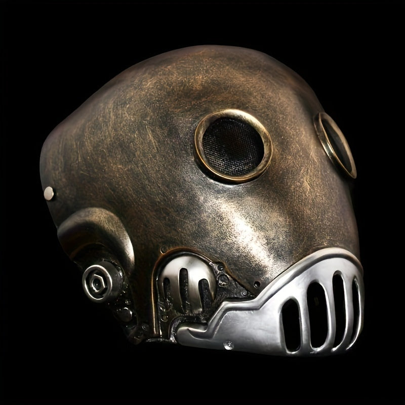Halloween Clockwork Resin Mask Durable ABS Plastic for Costume Parties
