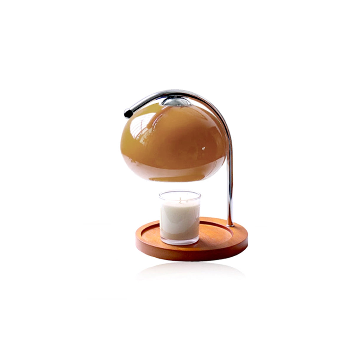 Vintage-Inspired Candle Warmer Lamp with Adjustable Light