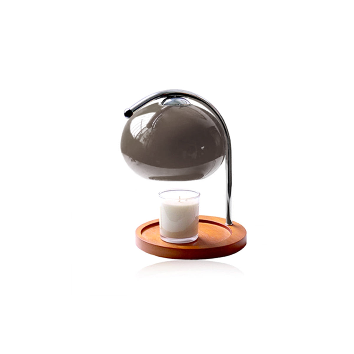Vintage-Inspired Candle Warmer Lamp with Adjustable Light