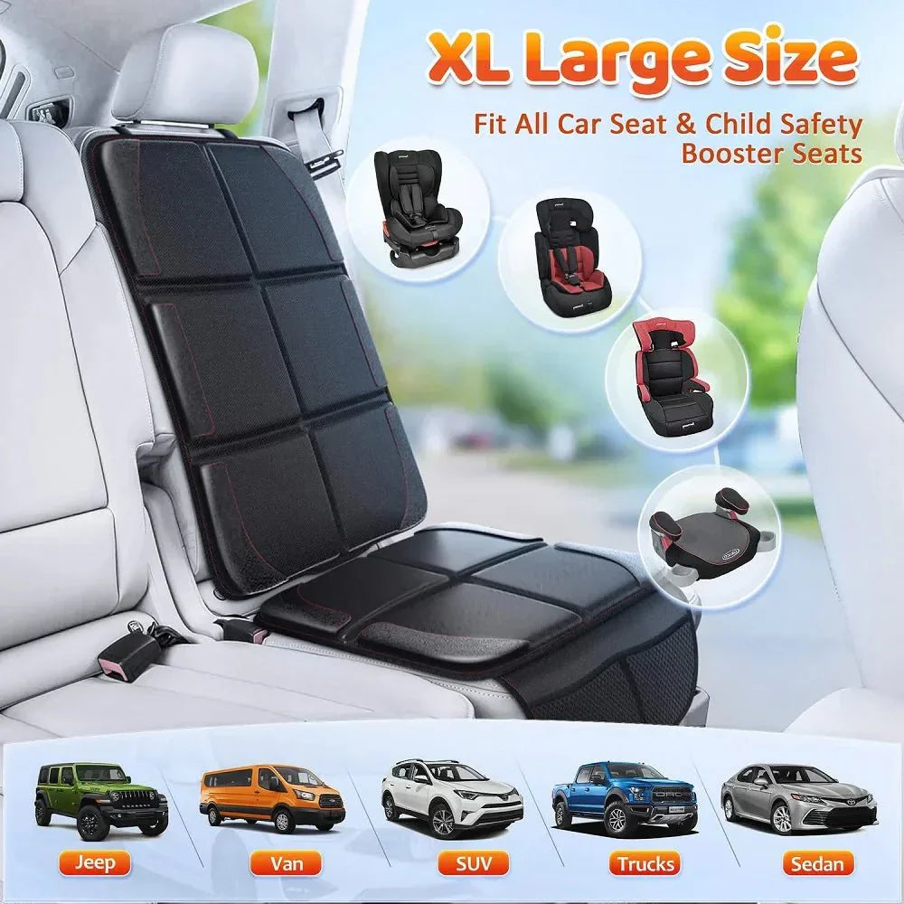 Smart Car Seat Protector with Non-Slip Design and Storage Options